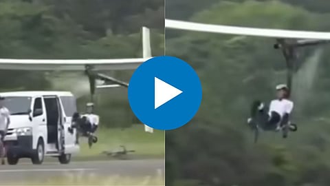 Bicycle Flying in Sky Viral Video