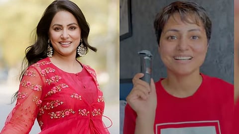 Hina Khan Bald Look