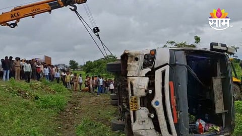 ST Bus Accident : अमरावती-नागपूर महामार्गावर शिवशाही बसला भीषण अपघात; एकाचा जागीच मृत्यू, 25 प्रवासी जखमी