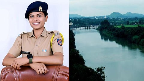 Women Police Jump To Indrayani River