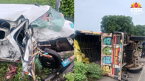 Dhule Accident News: रविवार ठरला अप'घात' वार! धुळ्यातील सिंदखेडा तालुक्यात भीषण अपघात; ५ जण जागीच ठार