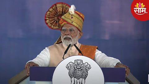 मराठी, मेट्रो अन् मविआ; ठाण्यात PM मोदींची विरोधकांवर चौफेर टीका