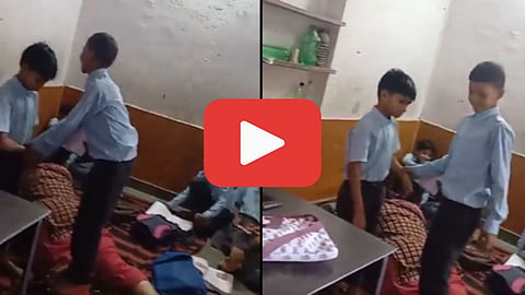Viral Video: संतापजनक! शिक्षिकिने विद्यार्थ्याकडून करून घेतली बॉडी मसाज, VIDEO पाहून राग होईल अनावर