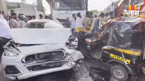 Mumbai Accident: मुंबईतल्या सांताक्रुझमध्ये भीषण अपघात, चार वाहनांचा चक्काचूर; चौघे गंभीर