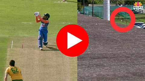 IND vs SA: नॉर्मल वाटलोय का? Tilak Varmaचा कोएत्जीला स्टेडियमबाहेर षटकार - VIDEO