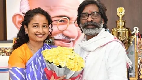 झारखंडमध्ये इंडिया आघाडीची सरशी; हेमंत सोरेन आणि कल्पना यांची जोडी ठरली सुपरहिट
