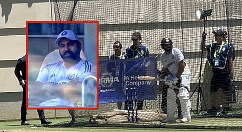 rohit Sharma sudden entry during the Perth
