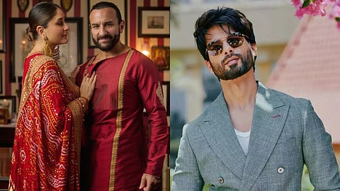 kareena kapoor, saif ali khan and shahid kapoor