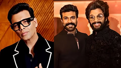 karan johar & Ram charan & Allu arjun