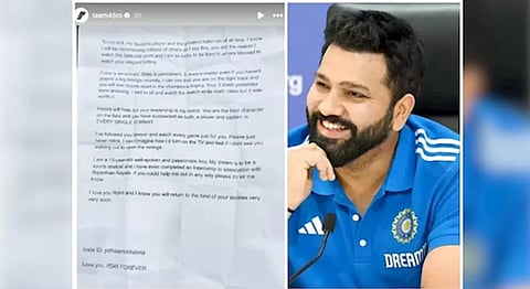 Fan letter to Rohit Sharma