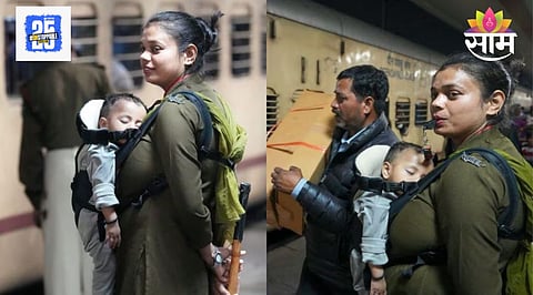 Viral photo of on duty rpf female constable