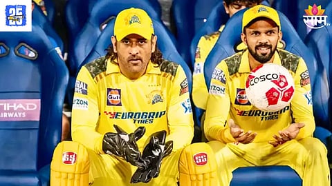 MS dhoni and Ruturaj gaikwad.