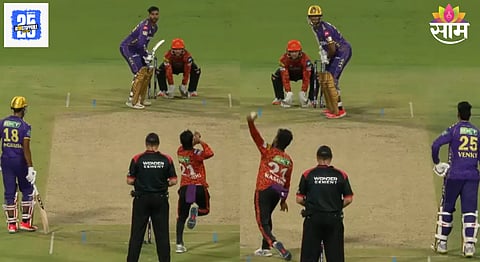 Bowler Delivering with Both Hands