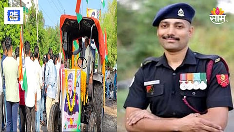 Solapur martyr jawan laxman pawar funeral