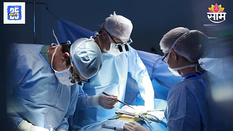Woman stomach tumor