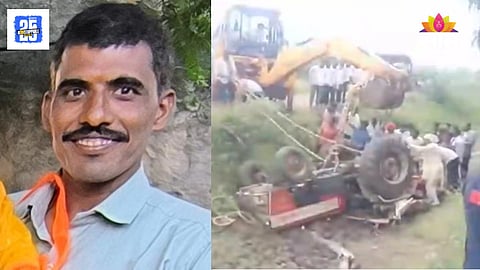 jalna Ambad farmer died after a tractor