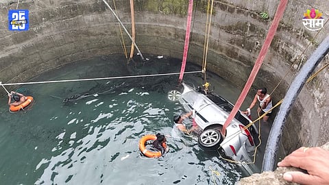 Accident: जालन्यात अपघाताचा थरार! भरधाव कारची आधी एकाला धडक, नंतर पाण्याने भरलेल्या विहिरीत कोसळली; ५ जणांचा मृत्यू