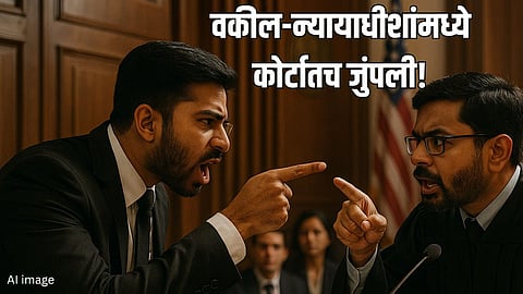 हायकोर्टाच्या न्यायाधीशांना वकिलानं कोर्टरुममध्येच सुनावलं, म्हणाले, मर्यादा ओलांडू नका!