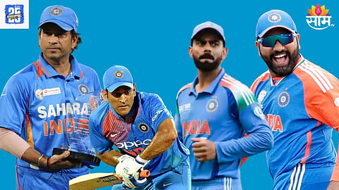 Sachin tendulkar, MS dhoni, Virat Kohli and Rohit sharma