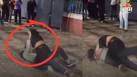 Couple fight viral