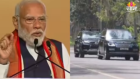 पंतप्रधान मोदींनी घालून दिला आदर्श, फक्त २ वाहनं घेऊन ताफा कॅबिनेट बैठकीला रवाना