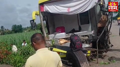 Sangli Accident: प्रवाशांनी खचाखच भरलेली रस्त्याच्या कडेला उलटली, चालकासह दोघांचा जागीच मृत्यू