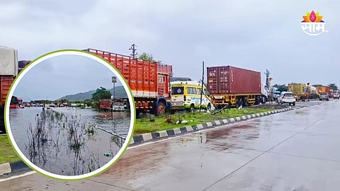 Raigad Rain: रायगडमध्ये पावसाचा हाहाकार! मुंबई-गोवा महामार्गावर पाणी साचले; वाहनांच्या लांबच लांब रांगा