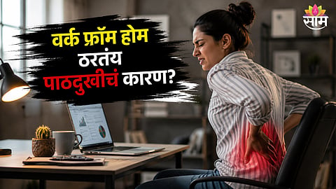 Work from home back pain: दिवसभर घरातून काम करणाऱ्यांसाठी धोक्याची घंटा; चुकीच्या पद्धतीने बसल्याने वाढतोय पाठदुखीचा त्रास