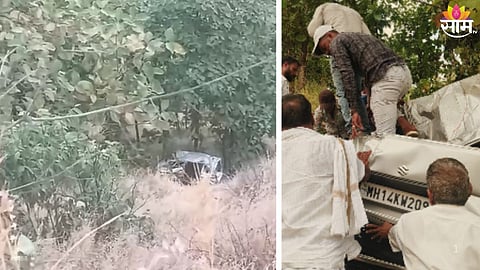 Bhimashankar road accident two people killed in Pokhari Ghat
