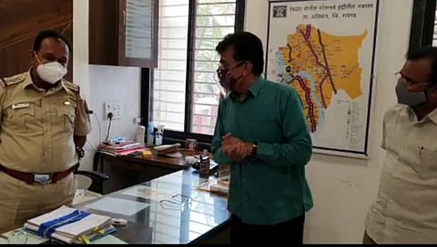 BJP leader Kirit Somaiya visited Revdanda police station