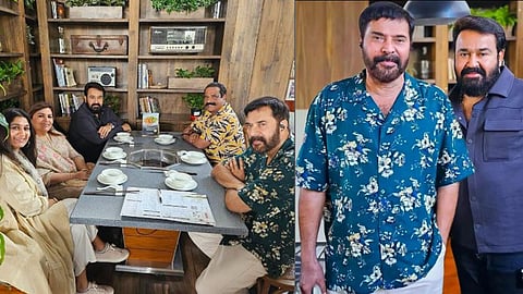 മമ്മൂട്ടിയും മോഹന്ലാലും കുടുംബസമേതം ദുബൈയില്