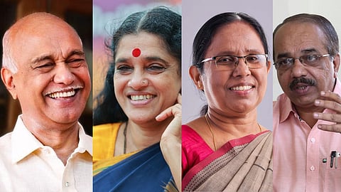എളമരം കരീം, സിഎസ് സുജാത, കെകെ ശൈലജ, എ പ്രദീപ് കുമാര്