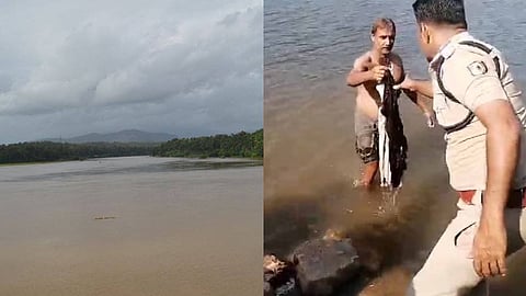 ചാലിയാര് പുഴ- പുഴയില് നിന്ന് കണ്ടെടുത്ത വിദ്യാര്ഥിനിയുടെ വസ്ത്രങ്ങള്