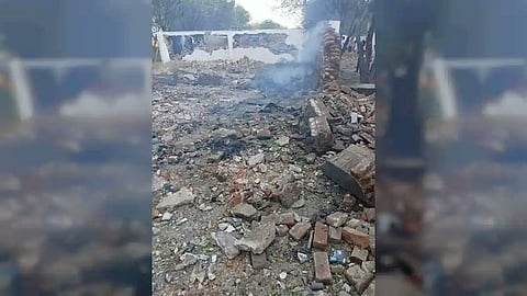 പടക്കനിര്മ്മാണശാലയില് സ്ഫോടനം ഉണ്ടായപ്പോള്