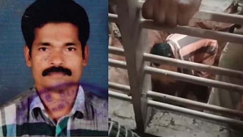 കൊല്ലപ്പെട്ട വിജയൻ, മുറിയിൽ പരിശോധന നടത്തുന്നു