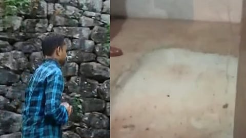 നിതീഷിനെ തെളിവെടുപ്പിന്
എത്തിച്ചപ്പോൾ, വിജയനെ കുഴിച്ചിട്ട തറ