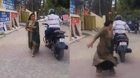 ബൈക്കിലെത്തി യുവതിയുടെ മാലപ്പൊട്ടിച്ച് മോഷ്ടാവ്