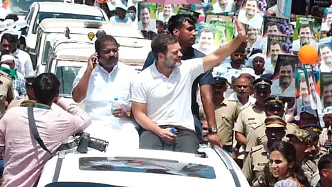 rahul gandhi's raodshow