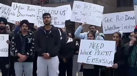Indian students facing deportation in Canada protest against govt