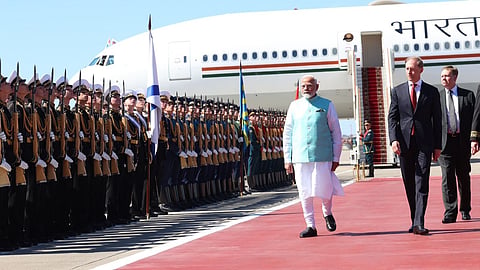 Narendra Modi in Russia