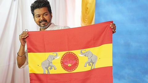 vijay party tvk flag controversy