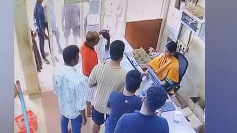 policeman took a bottle of liquor from Bevco and ran away without paying