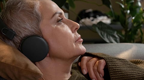 listening to music
