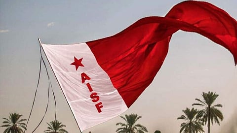 Left organizations protest