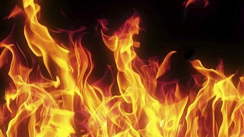 Suicide attempt near CPM district conference venue; Youth pours petrol and sets himself on fire