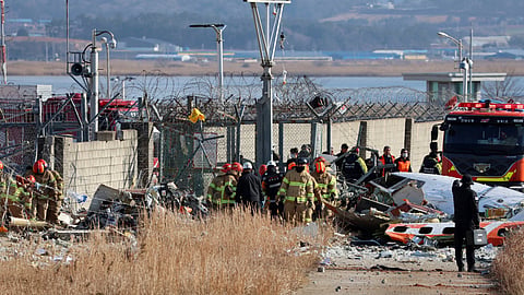 Plane Crashes On South Korea Runway