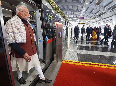 Narendra Modi has inaugurated the Namo Bharat train and Meerut Metro