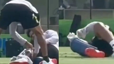 ഇന്ത്യയ്ക്ക് തിരിച്ചടി; ഋഷഭ് പന്തിന് കാല്മുട്ടിന് പരിക്ക്, വിഡിയോ