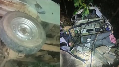 ഇന്നലെ രാത്രിയുണ്ടായ അപകടത്തില് പന്നിയാര്കുട്ടി ഇടയോടിയില് ബോസ്, ഭാര്യ റീന എന്നിവരാണ് മരിച്ചത്.