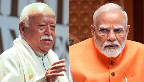 PM Modi Hails RSS chief Mohan Bhagwat
